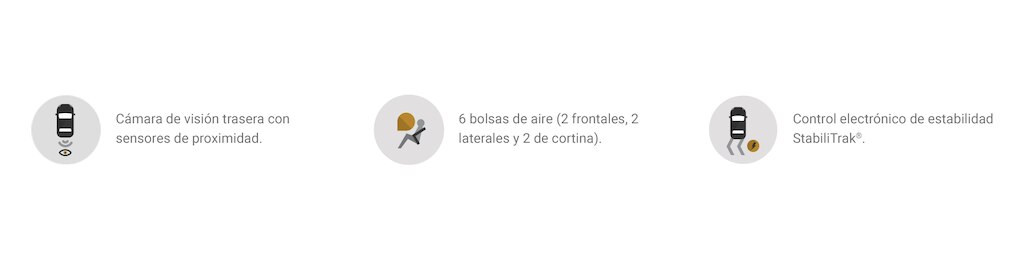 Íconos de seguridad para tu Chevrolet S10 Max 2023