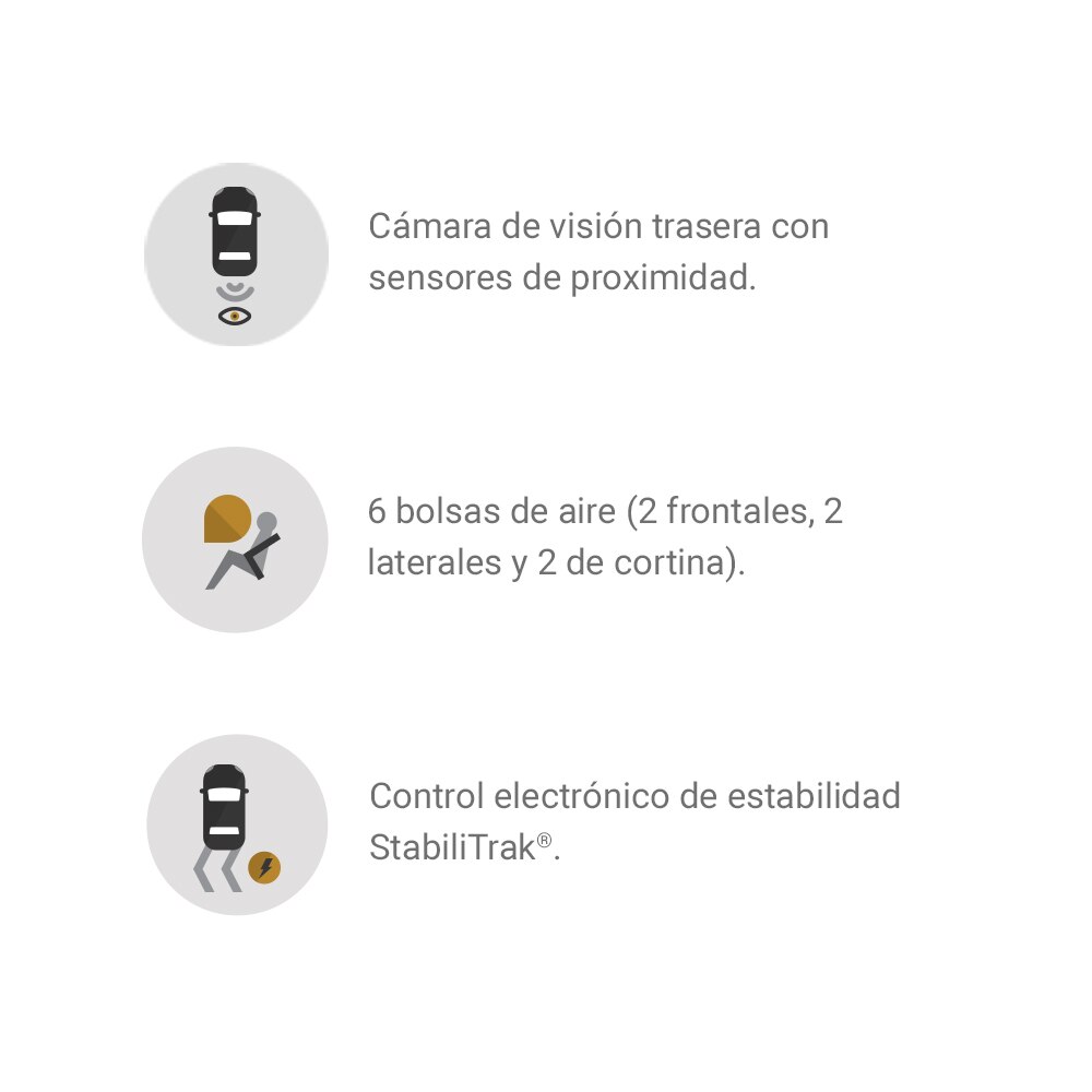 Íconos de seguridad para tu Chevrolet S10 Max 2023