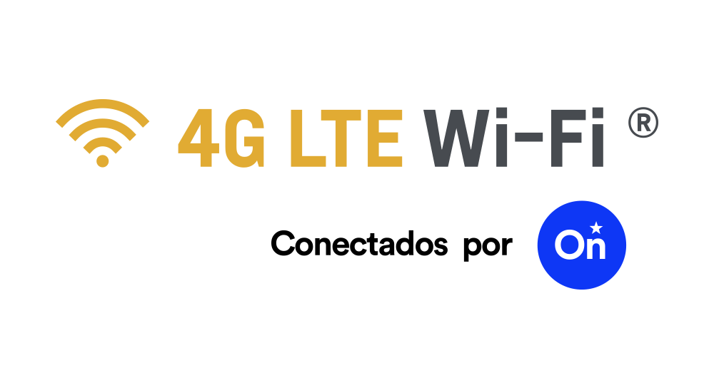 Logotipo de OnStar 4G LTE con hotspot de WiFi